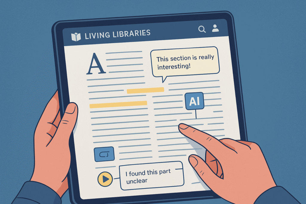 Living Libraries interactive AI-powered platform